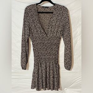 SHEIN Smocked Long Sleeve Dress